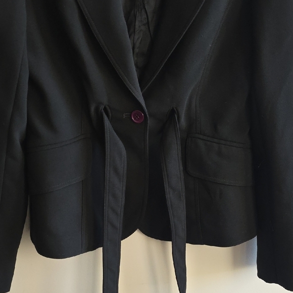 Sandra Angelozzi - Elegant Designer Tailored Women's Black Blazer - Size 36 - Picture 4 of 7